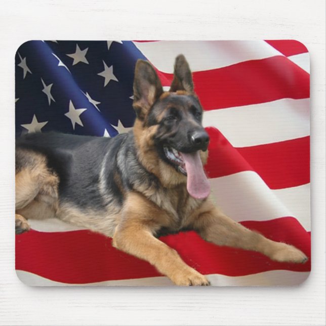 Tapis De Souris Berger allemand tout le Mousepad américain (Devant)