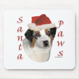Tapis De Souris Berger australien Père Noël Paws