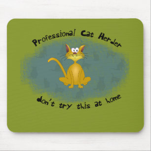 Tapis De Souris Berger drôle Mousepad de chat
