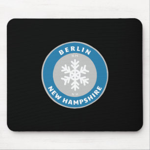 Tapis De Souris Berlin New Hampshire Ne Hiver Neige Flocon de neig