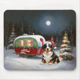 Tapis De Souris Bernese Mountain Caravan Christmas Adventure