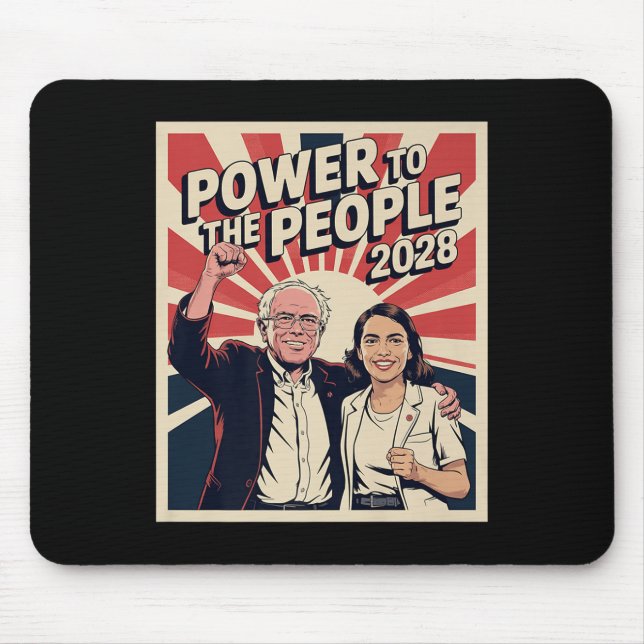 Tapis De Souris Bernie Sanders Et La Campagne Présidentielle Aoc 2 (Devant)