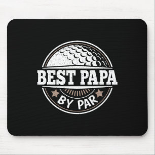 Tapis De Souris Best Papa By Par Vintage Golf Player Papa Fat