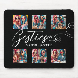 Tapis De Souris Bestie blanc noir moderne 6 photo Collage