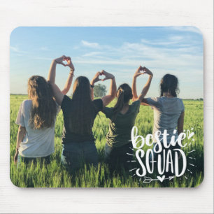 Tapis De Souris Bestie Squad Photo personnalisée Superposition BF