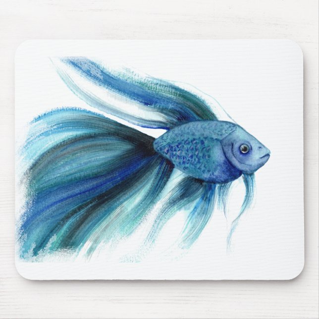 Tapis De Souris Bêta bleu (Devant)