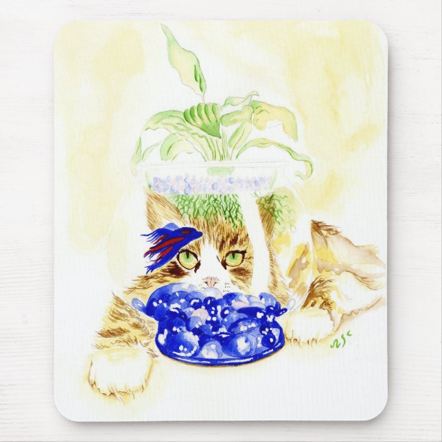 Tapis De Souris Bêta chat Mousepad (Devant)