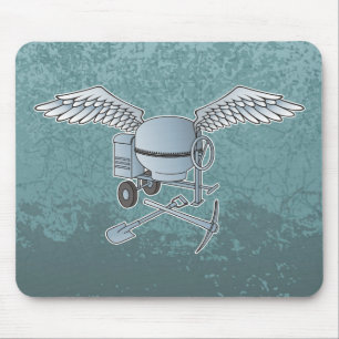 Tapis De Souris Béton bleu-gris