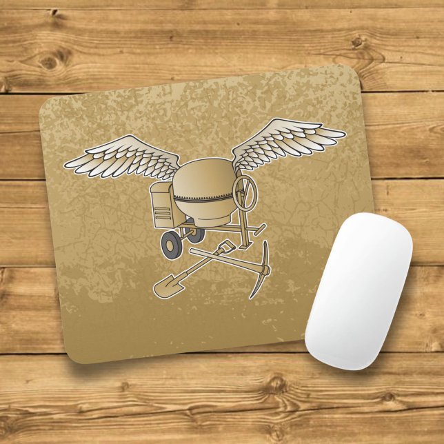 Tapis De Souris Bétonnière beige (Créateur téléchargé)