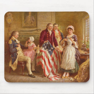 Tapis De Souris Betsy Ross, 1777 (Histoire américaine) (Patriote a