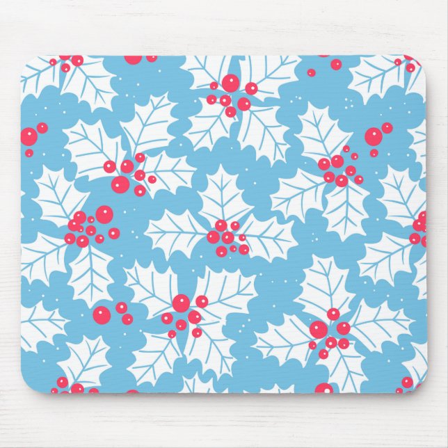 Tapis De Souris Beurre creux sur bleu (Devant)