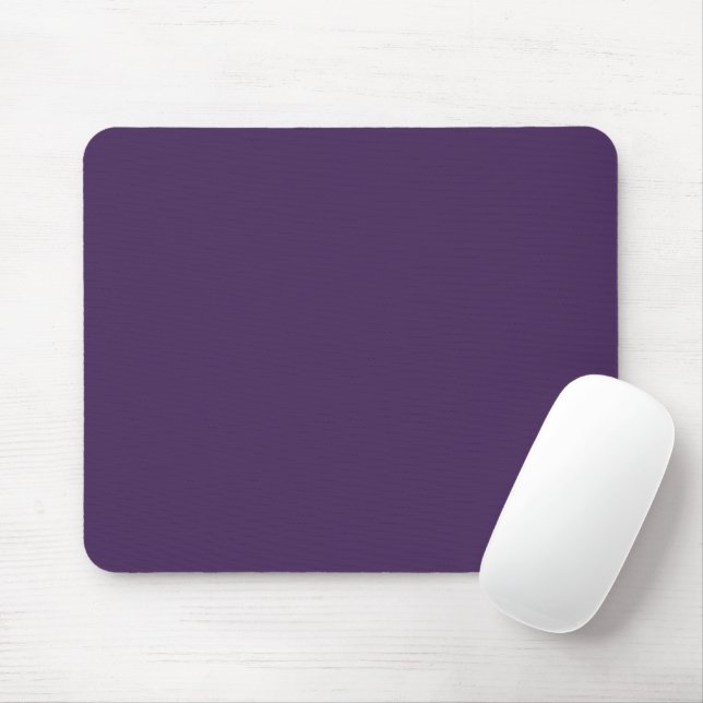 Tapis De Souris Beurre d'acai violet foncé de couleur solide (Avec souris)