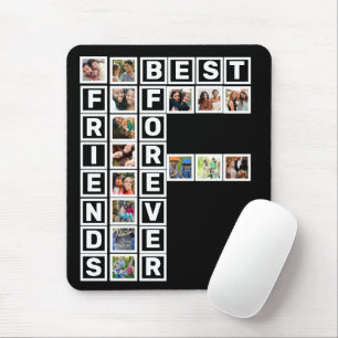 Tapis De Souris BFF Best Friends Forever 15 Photo Collage Modèle