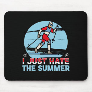Tapis De Souris Biathlon Je Déteste Juste Le Skie D'Été