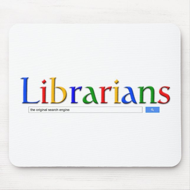 Tapis De Souris bibliothécaires le moteur de recherche original (Devant)
