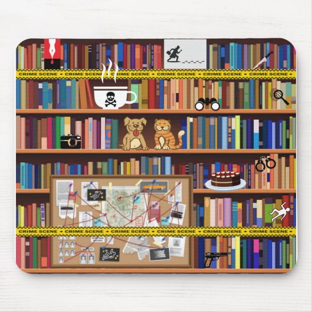 Tapis De Souris Bibliothèque Cosy Mysteries (Devant)