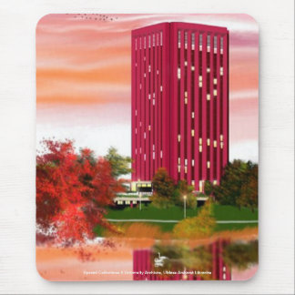 Tapis De Souris Bibliothèque dans l'automne par Tam Nguyen