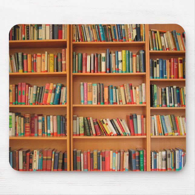 Tapis De Souris Bibliothèque Livres Librairie Vêtements de livres  (Devant)