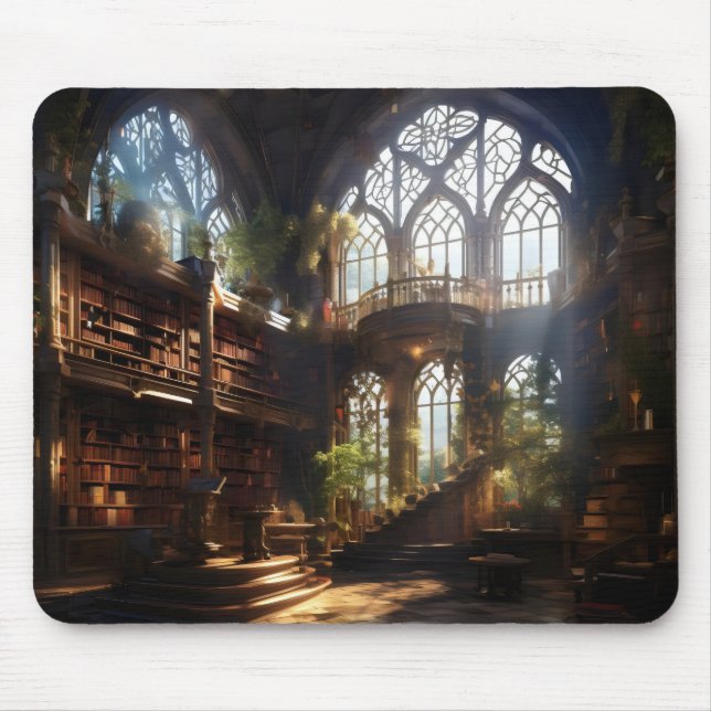 Tapis De Souris Bibliothèque magique (Devant)