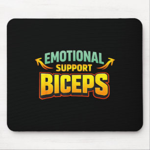 Tapis De Souris Biceps de soutien émotionnel Humour de frère de gy