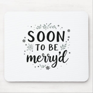 Tapis De Souris Bientôt Merryd Noël Engagé Couple Matchin