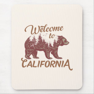 Tapis De Souris Bienvenue à l'ours de Californie