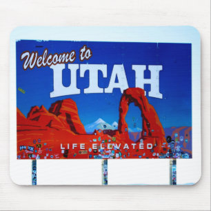 Tapis De Souris Bienvenue au panneau Utah