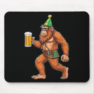 Tapis De Souris Bière allemande Bigfoot Sasquatch Lederhose Funny