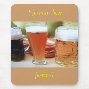 Tapis De Souris Bière allemande, mousepad de festival
