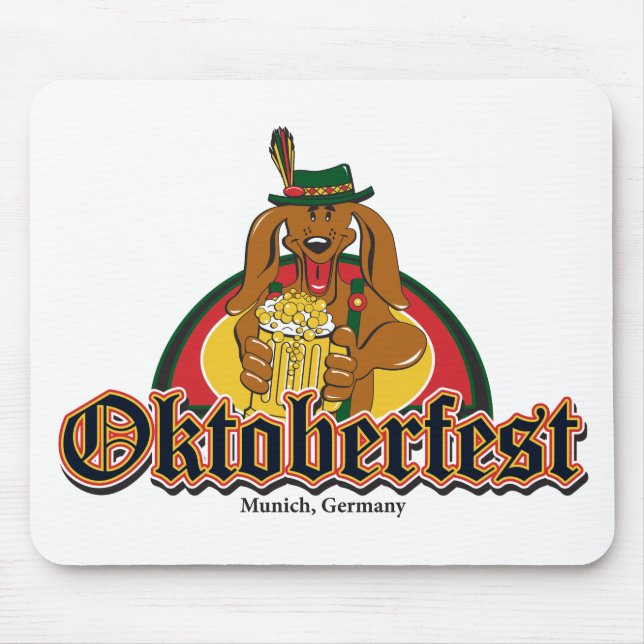 Tapis De Souris Bière Doxie pour la fête de la bière (Devant)