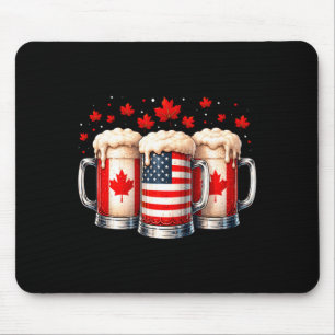Tapis De Souris Bière patriotique canada drapeau usa feuille d'éra