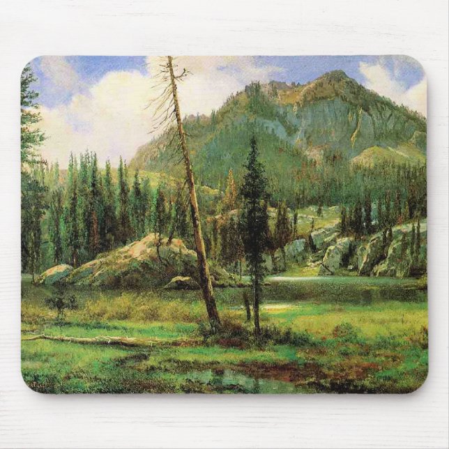 Tapis De Souris Bierstadt - Montagnes de la Sierra Nevada, (Devant)
