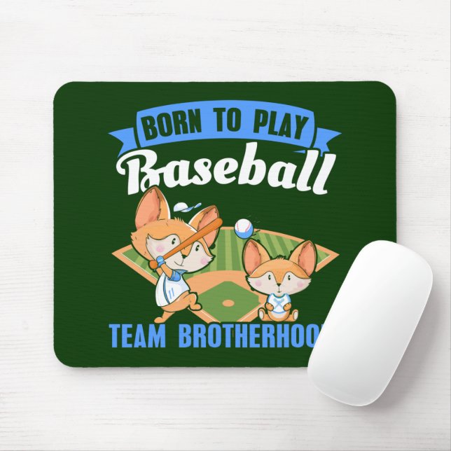 Tapis De Souris Big Brother Little Brother - Joueurs De Baseball (Avec souris)