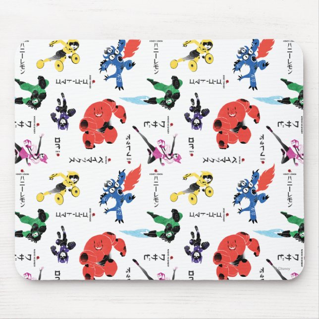 Tapis De Souris Big Hero 6 Motif de combat (Devant)