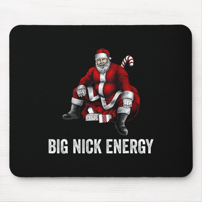 Tapis De Souris Big Nick Energy Fun Père Noël Noël 3 (Devant)