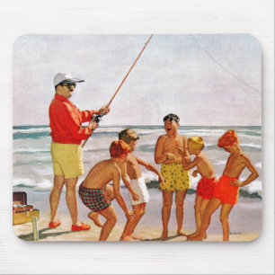 Tapis De Souris Big Pole Little Fish par Richard Sargent
