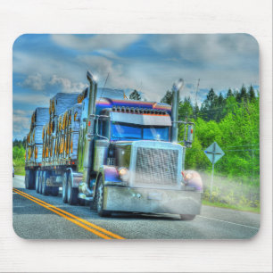 Tapis De Souris Big Truck and Highway Art pour les amateurs de cam