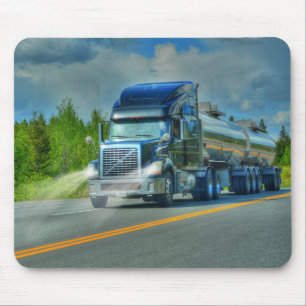 Tapis De Souris Big Truck and Highway Art pour les amateurs de cam