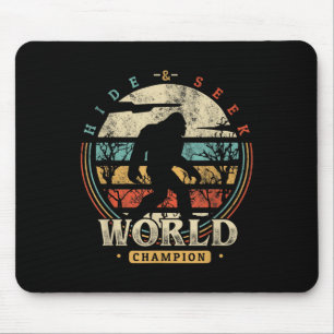 Tapis De Souris Bigfoot Cacher Et Chercher Champion Chemise Sasqua