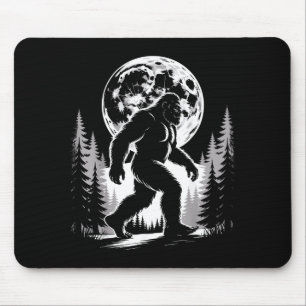 Tapis De Souris Bigfoot Clair de Lune Sasquatch Forêt Cryptide Ext