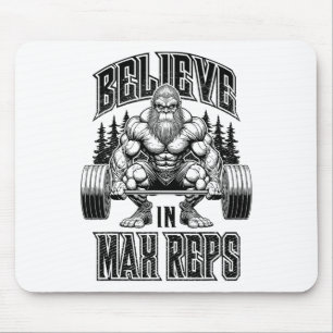 Tapis De Souris Bigfoot Gym Croire En Max Reps Développé Couché Bo