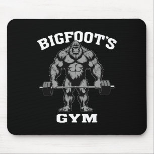 Tapis De Souris Bigfoot Gym Funny Sasquatch Bodybuilding Weightlif