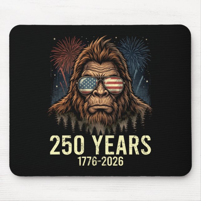 Tapis De Souris Bigfoot merica feu d'artifice 4 juillet 250 (Devant)