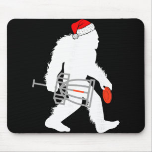Tapis De Souris Bigfoot Santa Disc Golf Noël Disc Golfeur Xmas