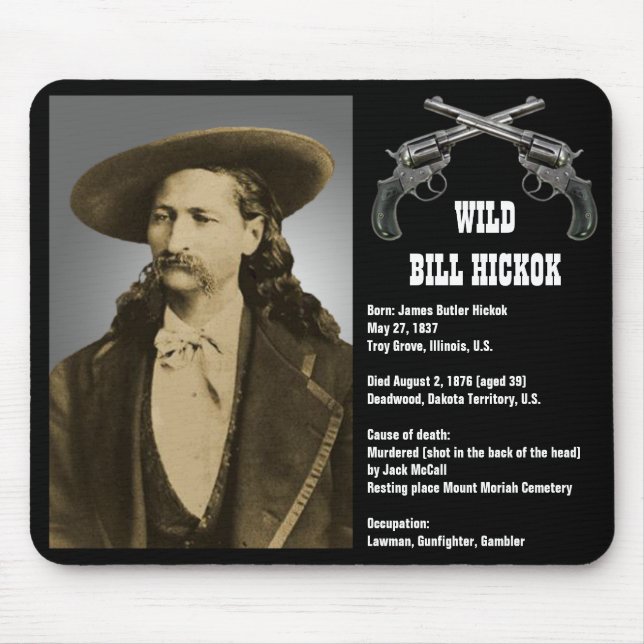 Tapis De Souris Bill Hickok Mousepad (Devant)