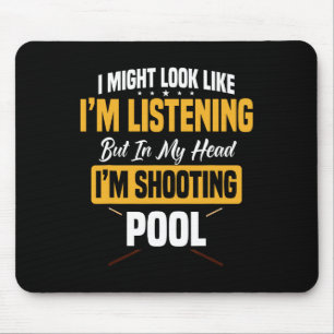 Tapis De Souris Billard Joueur Pool Table Snooker Pyramide Billia