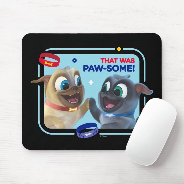 Tapis De Souris Bingo et Rolly | C'était Paw-some (Avec souris)