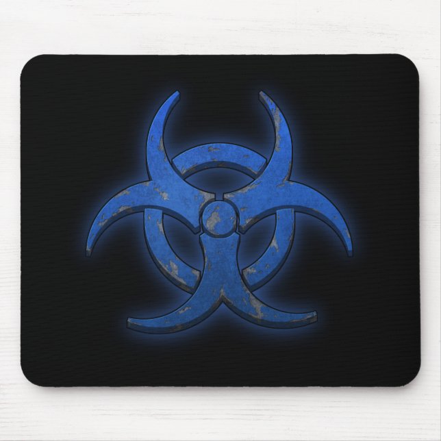 Tapis De Souris Biohazard bleu (Devant)