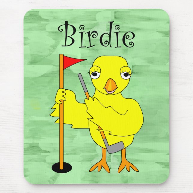 Tapis De Souris Birdie Golfer Chick (Devant)