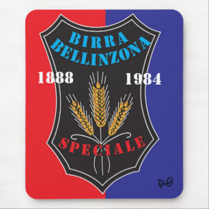 Tapis De Souris Birra Bellinzone Svizzera Mauspad